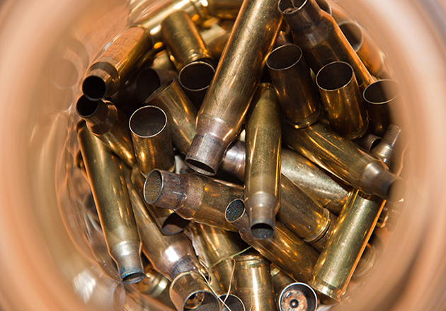 Photo of brass shell casings