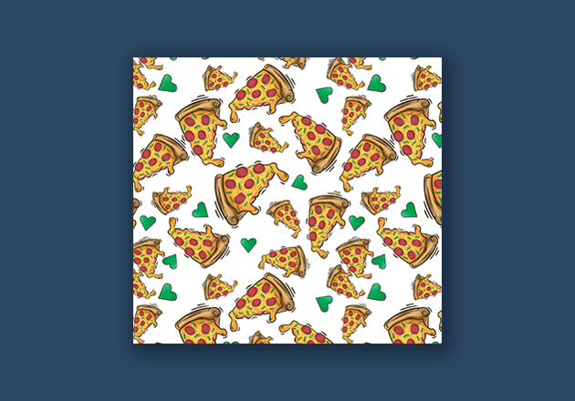 Pizza Pattern Illustration